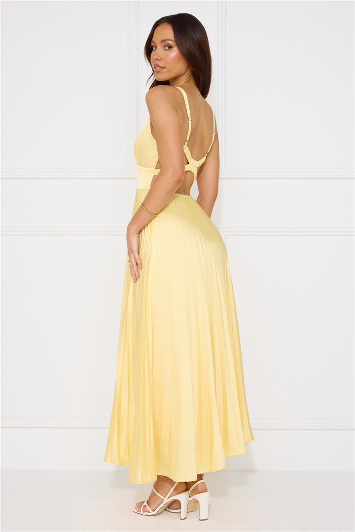 Lucy | Pilili V Yaka Maxi Elbise