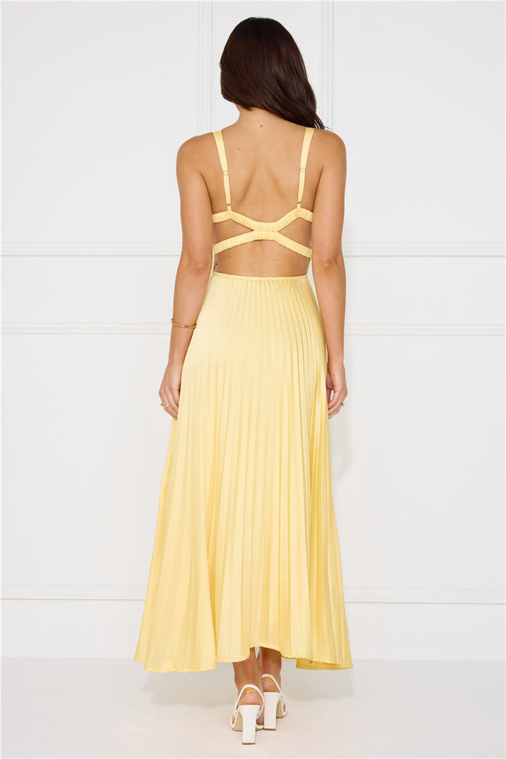 Lucy | Pilili V Yaka Maxi Elbise