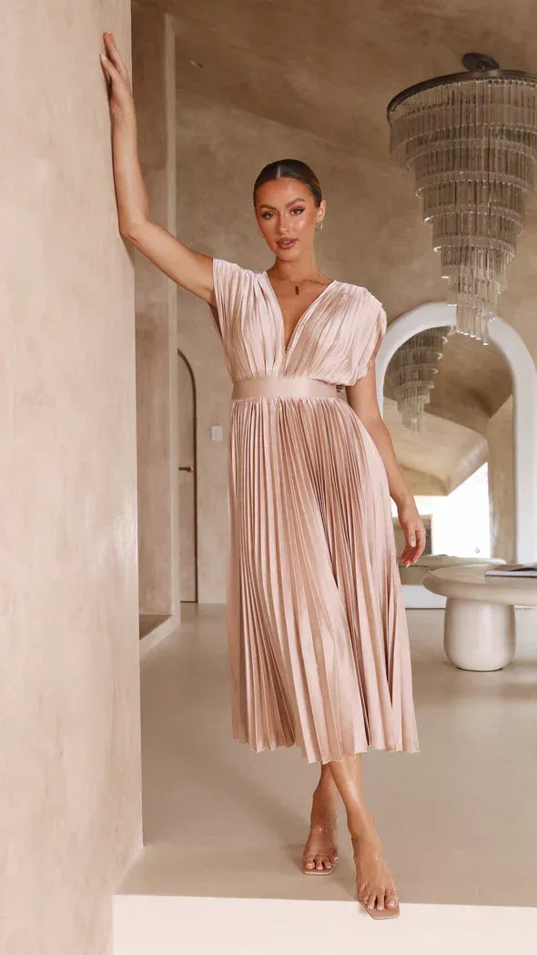 Emma | Derin V-Yaka Maxi Elbise