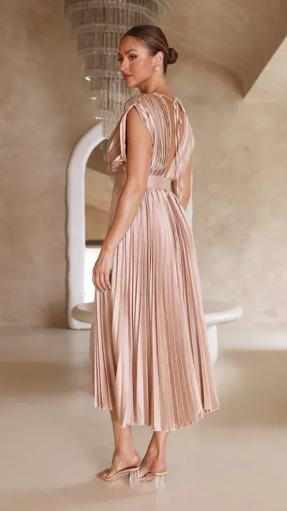 Emma | Derin V-Yaka Maxi Elbise