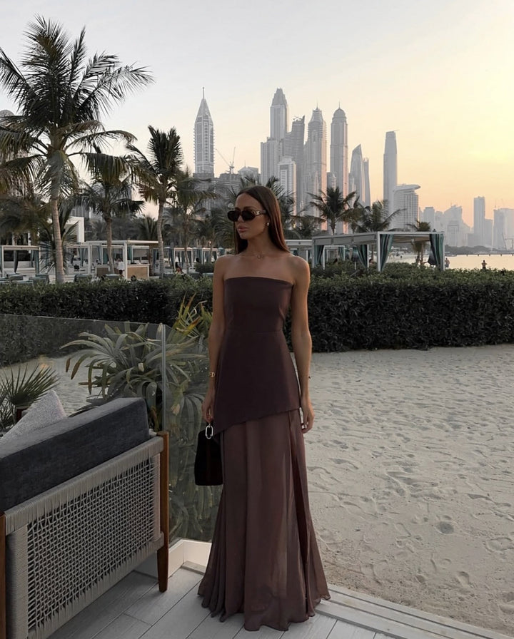 Valerie | Asimetrik Maxi Elbise