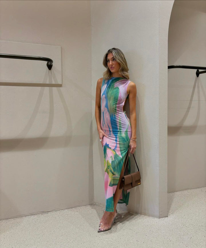 Nola | Pastel Maxi Elbise