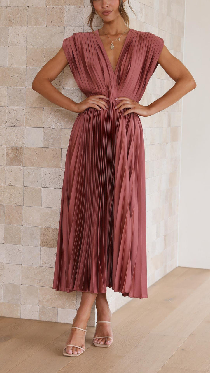 Emma | Derin V-Yaka Maxi Elbise
