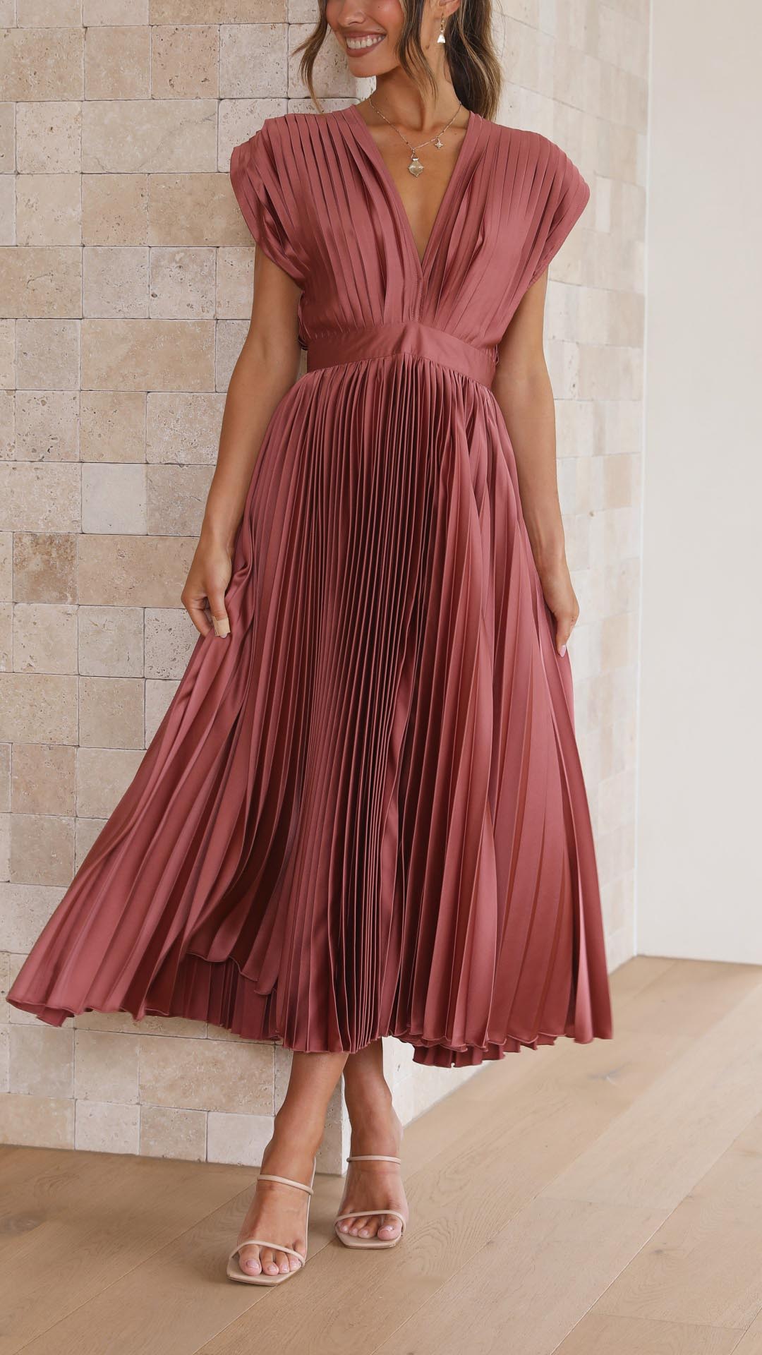 Emma | Derin V-Yaka Maxi Elbise