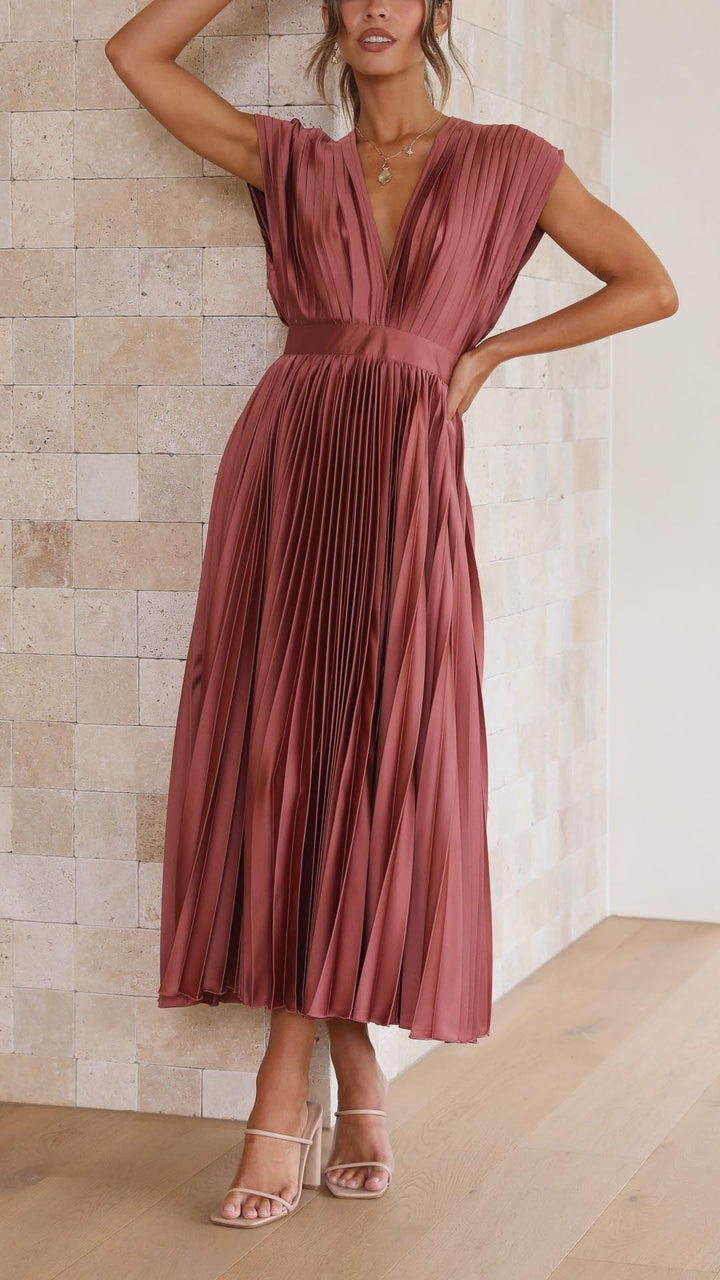 Emma | Derin V-Yaka Maxi Elbise