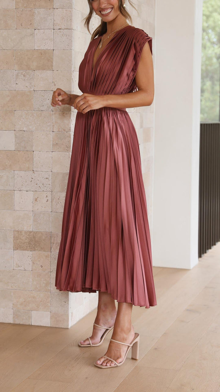 Emma | Derin V-Yaka Maxi Elbise