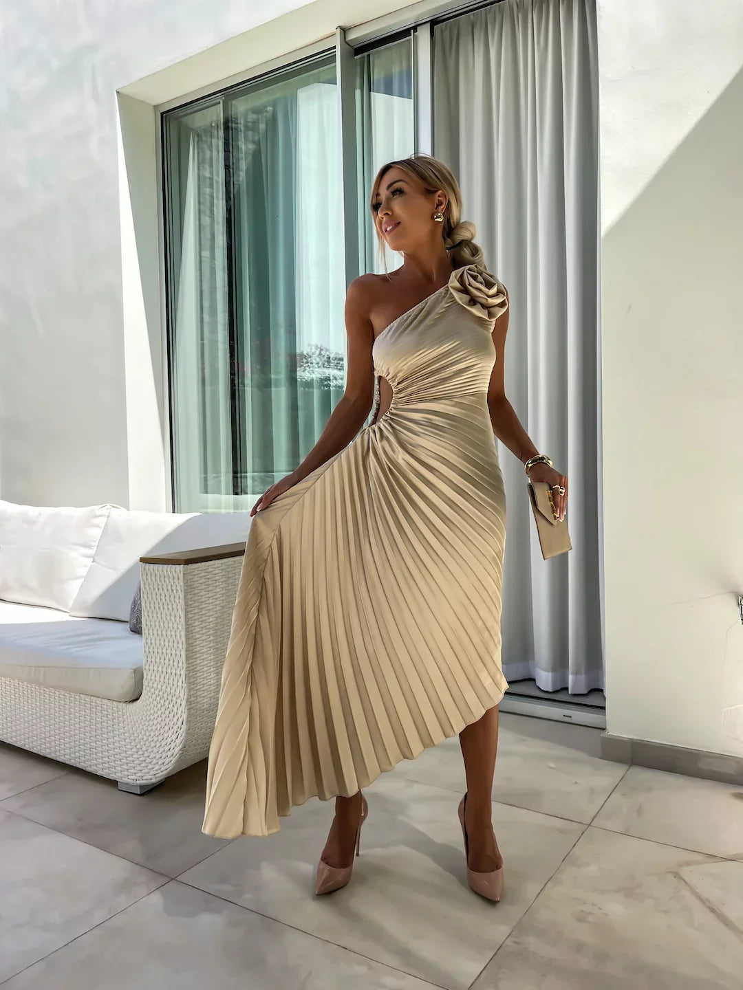 Sophia | Romantik Çiçekli Elbise